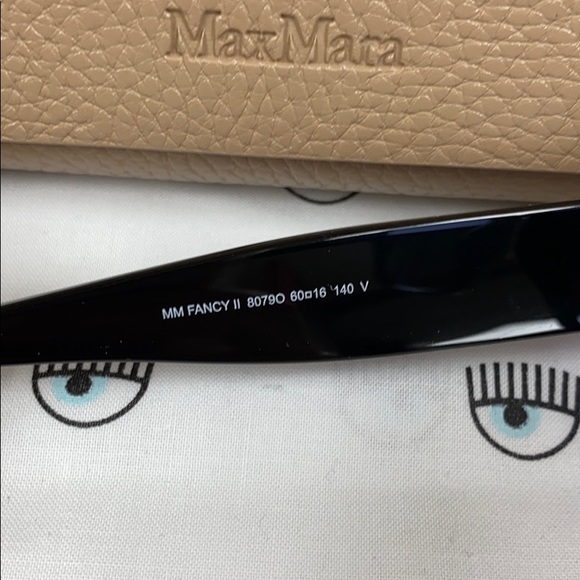MaxMara 60MM Black RoseGoldHardware Sunglasses New main image 6